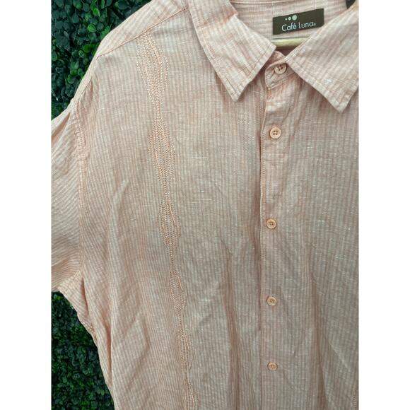 Cafe Luna, Linen Cotton Blend, Men’s Size 3XL - Picture 5 of 6